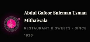 Abdul Gafoor Suleman Usman Mithaiwala